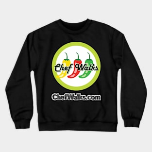 Chef Walks Logo with Website Crewneck Sweatshirt